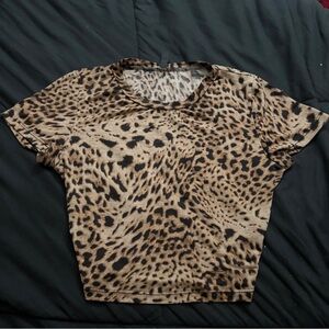 Leopard Print Women's Top